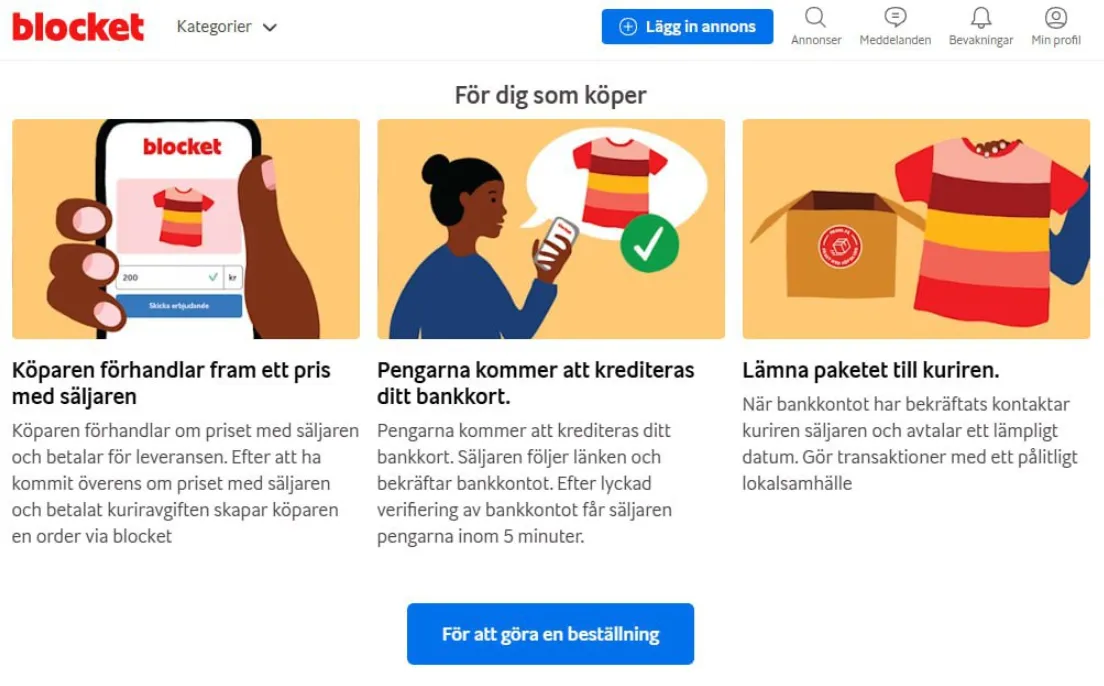 En manipulerad Blocket bild