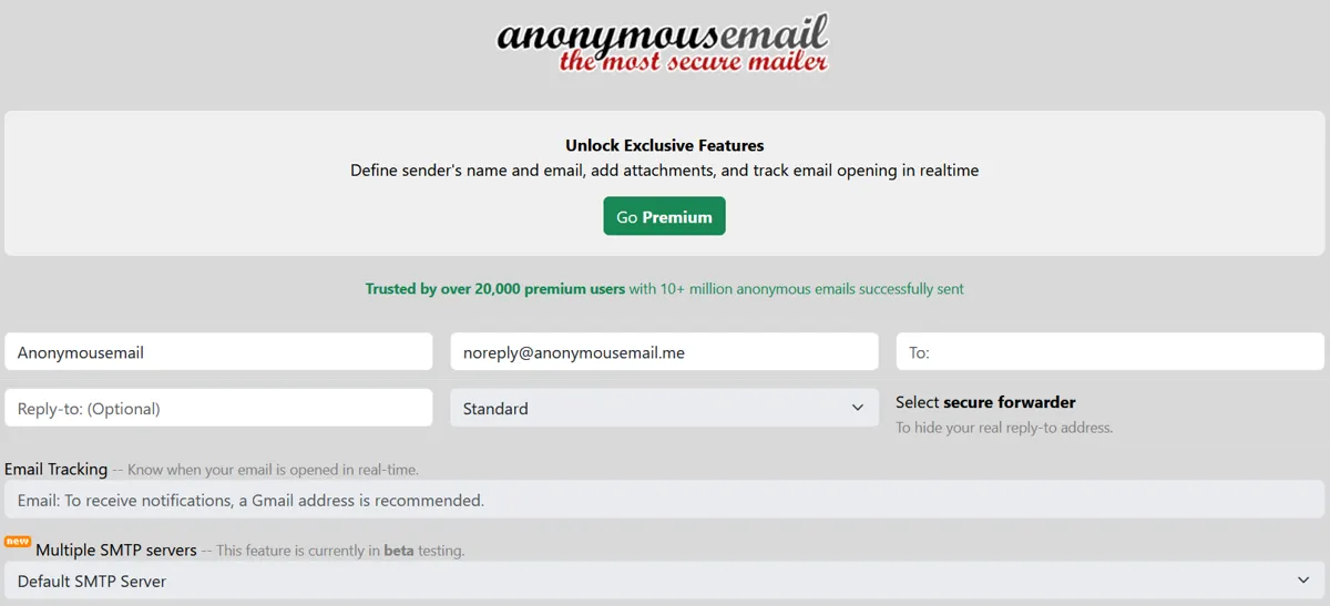 anonymousemail.me – skicka direkt utan konto
