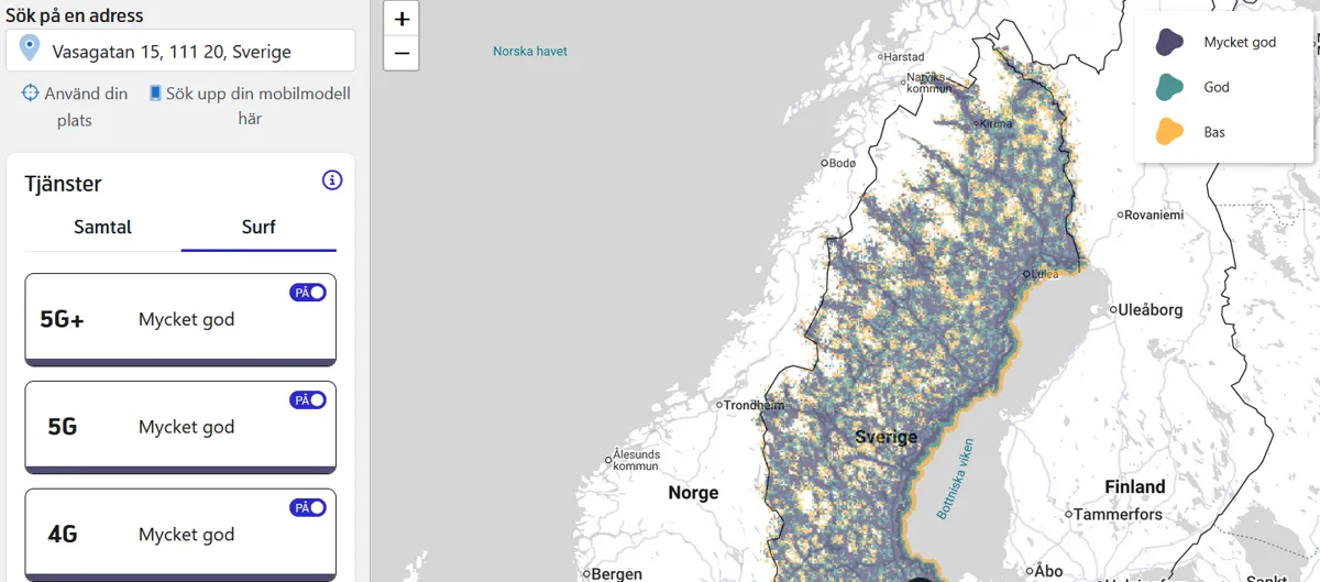 Så hittar du täckningen där du bor