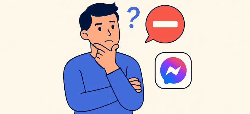 Tydliga tecken på blockering i Messenger