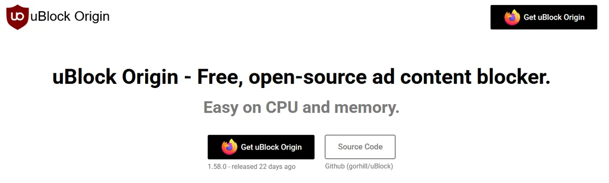uBlock Origin
