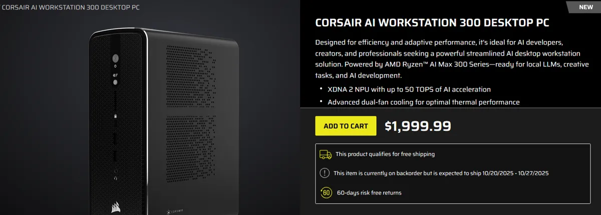 Corsair AI Workstation 300